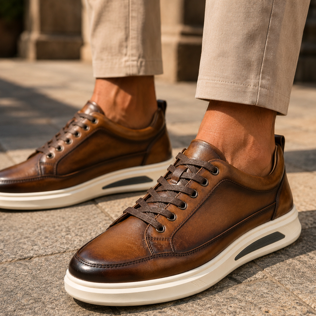 Salvatore Genuine Leather Sneakers