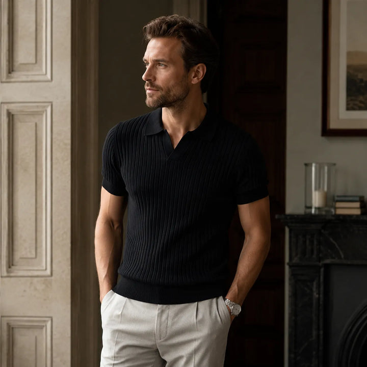 Luca Ribstrikket Polo