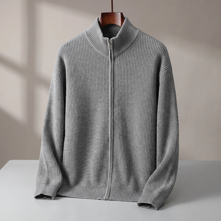 Heritage Knit Zip Cardigan