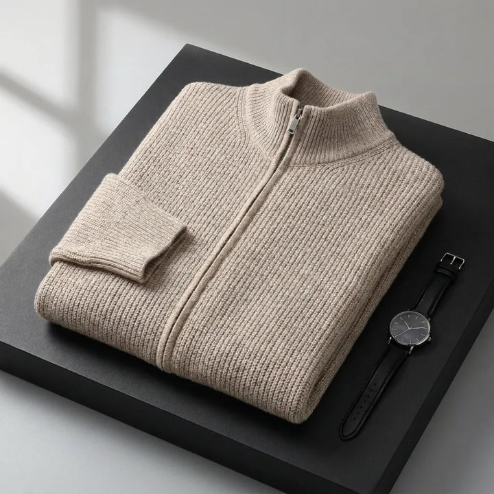 Heritage Knit Zip Cardigan