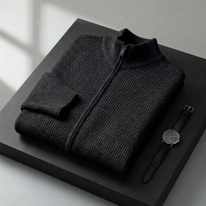 Heritage Knit Zip Cardigan