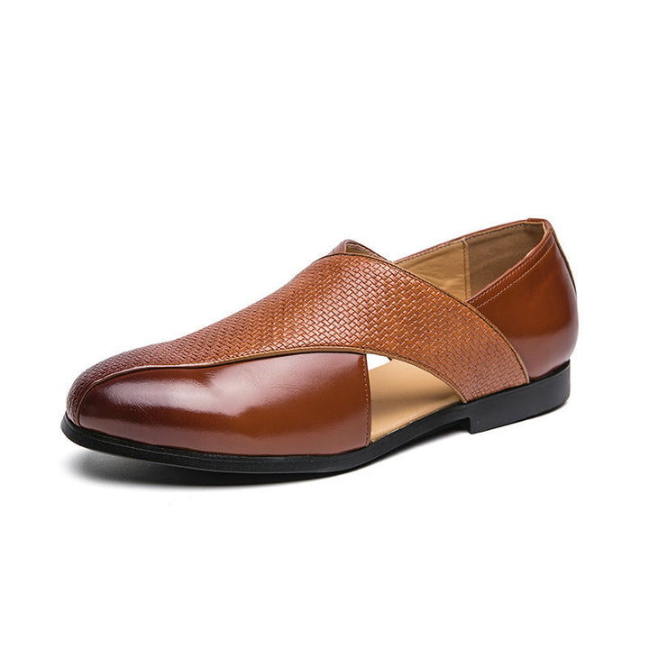 Panache Genuine Leather Loafers - Black