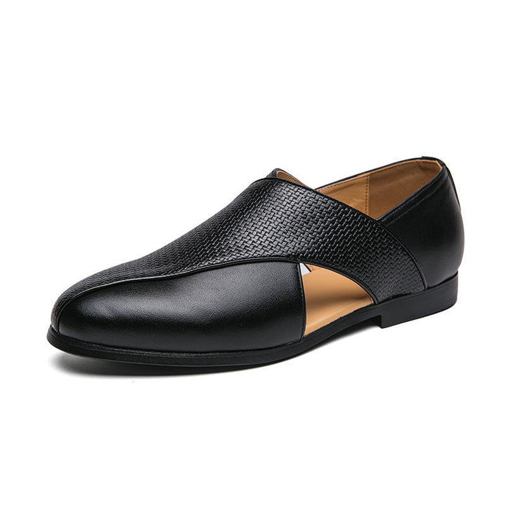 Panache Genuine Leather Loafers - Black