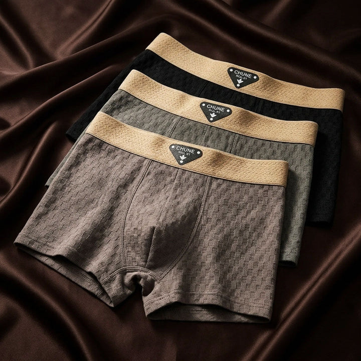 Men's organic cotton boxer briefs set - breathable organic cotton
